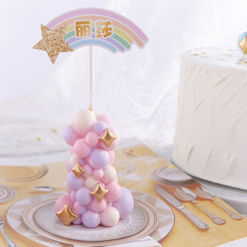 Paraffin Candle Wax - Lilin pilar balon warna-warni, dekorasi kue