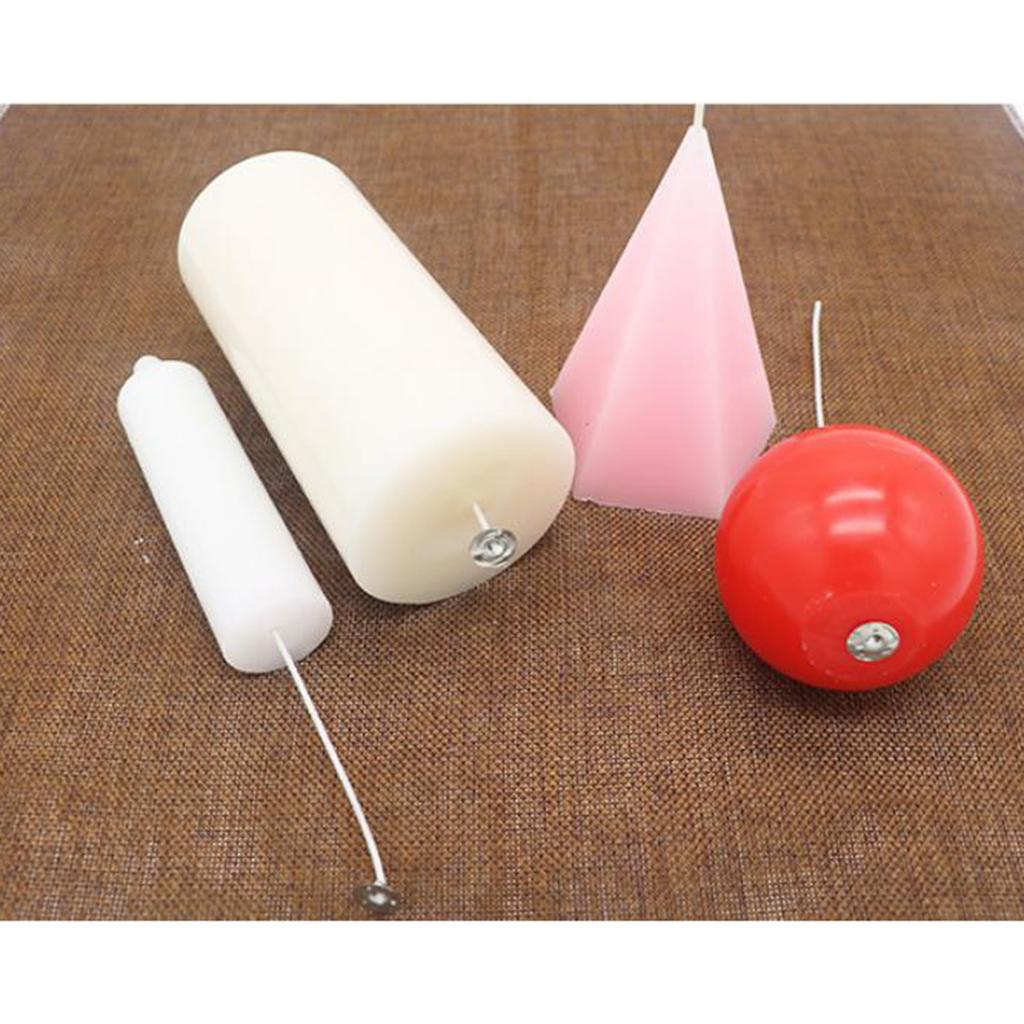 Cotton Wick Pre Tabbed - Sumbu Lilin Kapas Pra-Terbentuk 100 Buah
