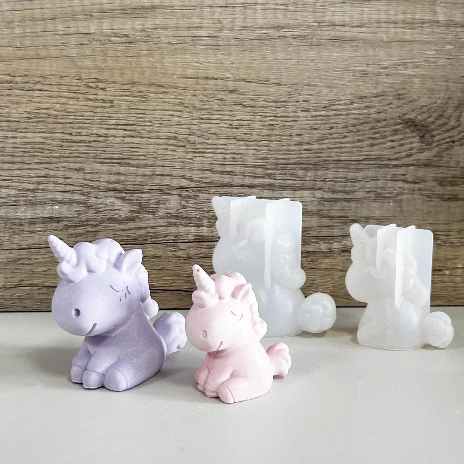 Candle Making Factory - 3D silikon geometris Unicorn kucing rusa