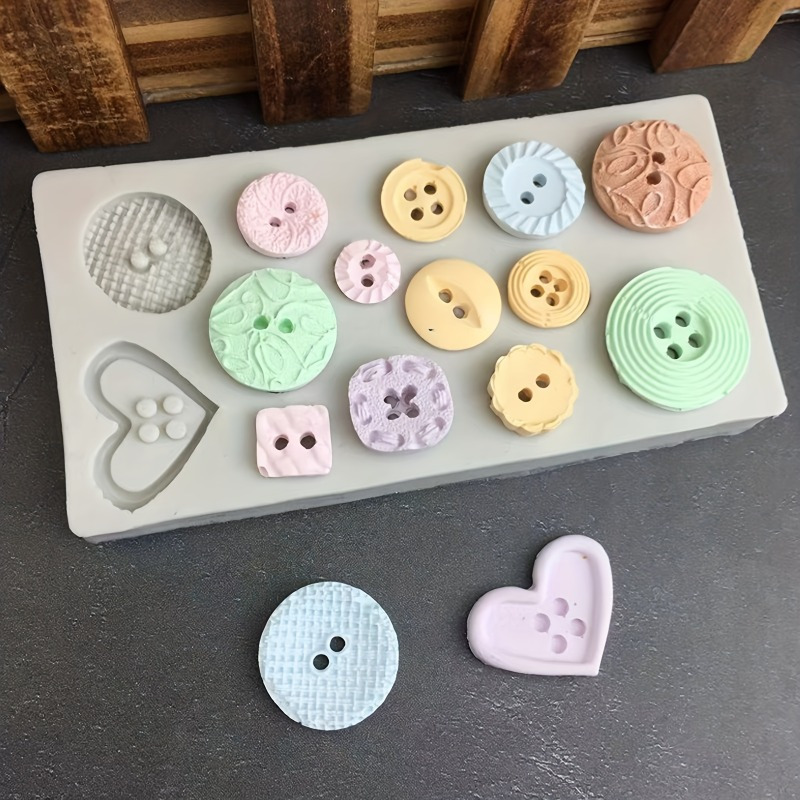 Candle Making Moulds - Cetakan Silikon Bentuk Kancing Cetakan Silikon