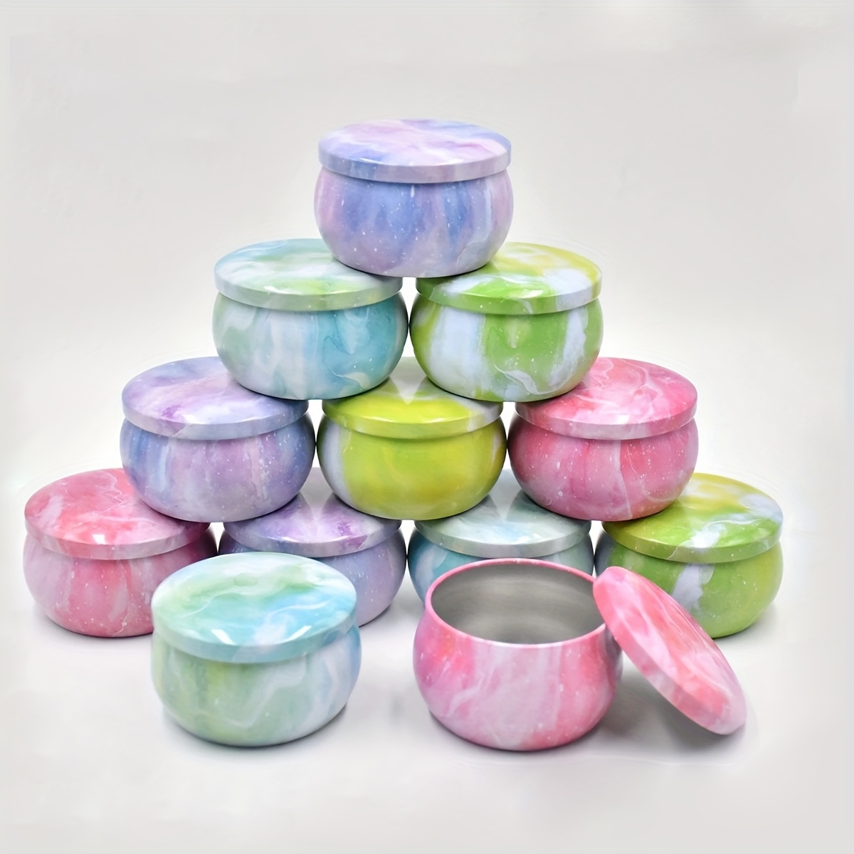 Candle Making Jars - Stoples lilin logam bermotif langit berbintang,