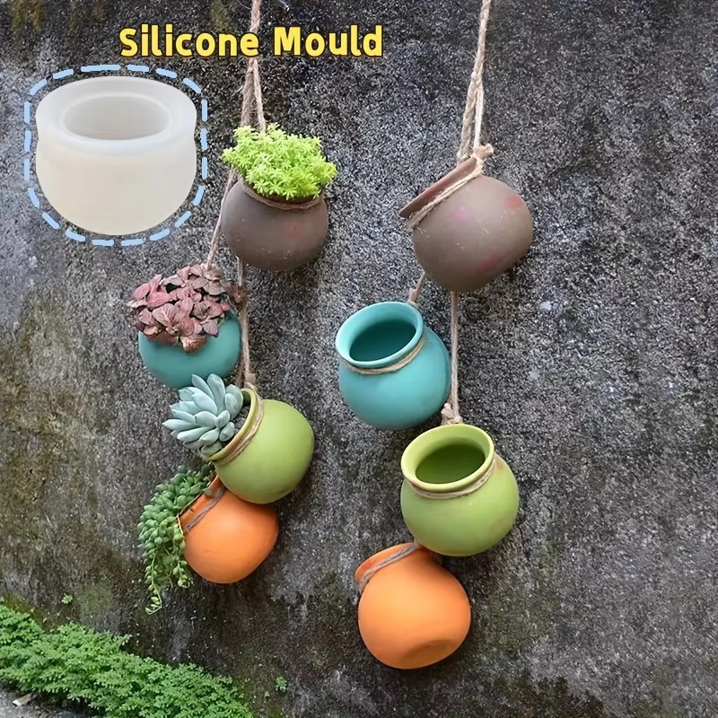 Candle Making Moulds - Cetakan Pot Bunga Silikon, Cetakan Resin,
