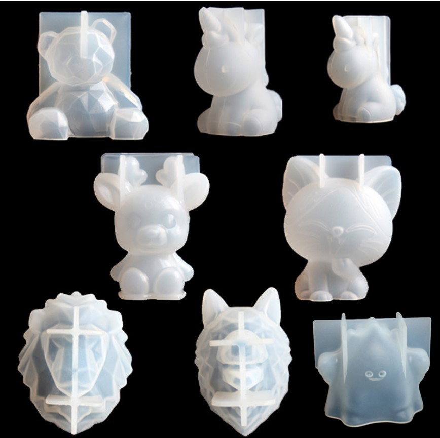 Candle Making Moulds - Transparan Unicorn Silikon Epoxy Resin Cetakan