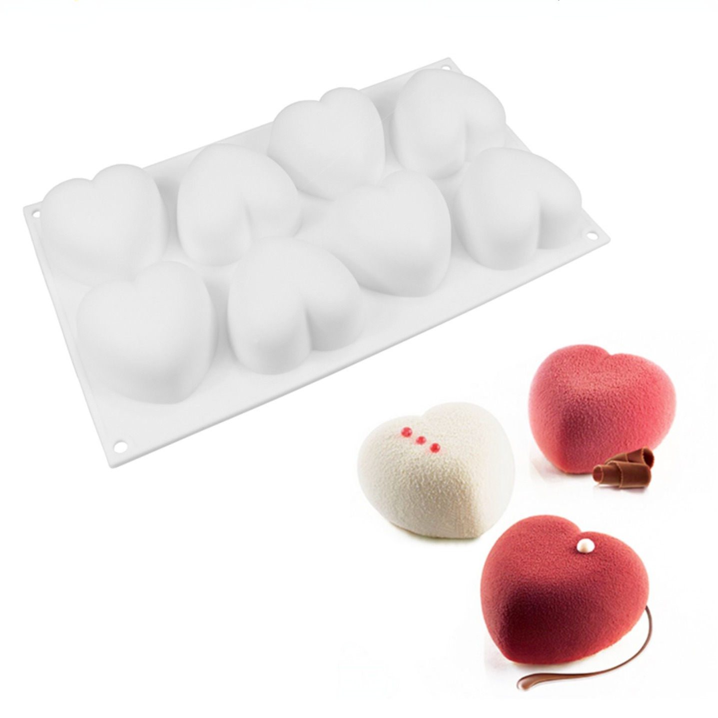 Candle Making Factory - Love Heart cetakan sabun silikon buatan