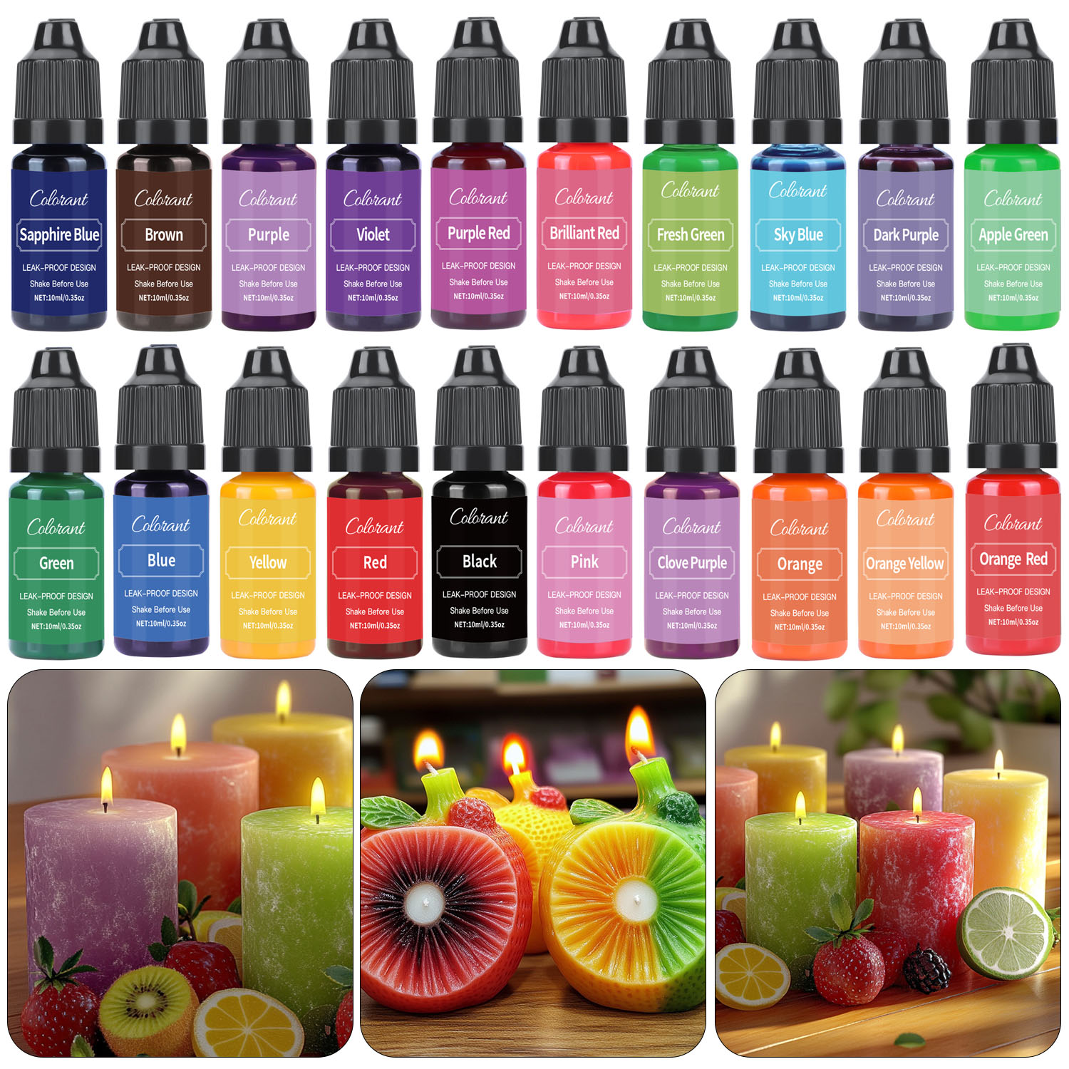 Soy Wax Pillar Blend - Pewarna lilin cair untuk lilin kedelai