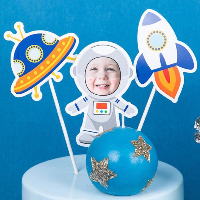 Paraffin Candle Wax - Ornamen astronot, lilin ulang tahun astronot,