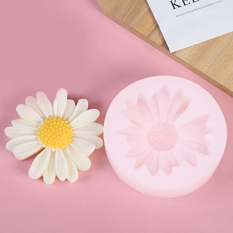 Candle Making Party - DIY cetakan silikon lilin Daisy bunga