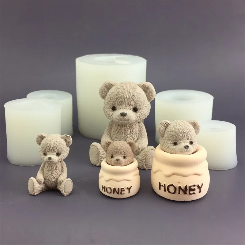 Candle Making Jars - Cetakan Lilin Silikon Bentuk Stoples Madu