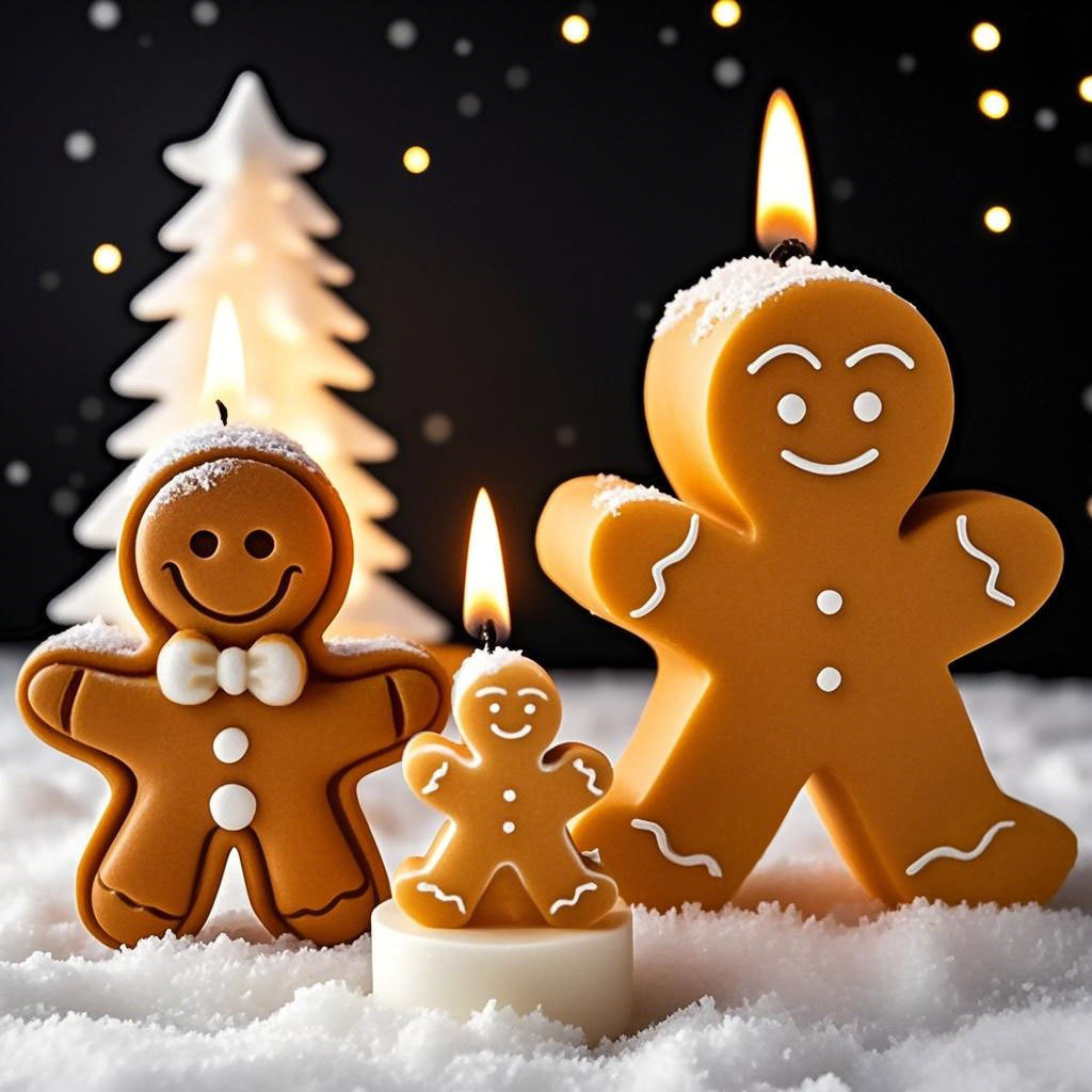 Candle Making Party - DIY Kartun Gingerbread Man Cetakan Lilin
