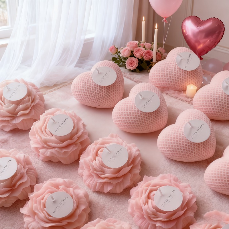 2 Buah Cetakan Silikon Hati An - Candle Making Bath ulasan dan harga
