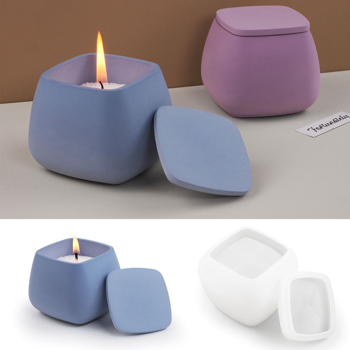 Stoples lilin persegi cetakan  - Candle Making Jars ulasan dan harga