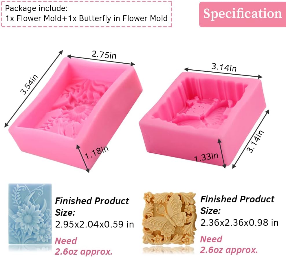 Cetakan Sabun Silikon 3D Kupu- - Candle Making Bath ulasan dan harga