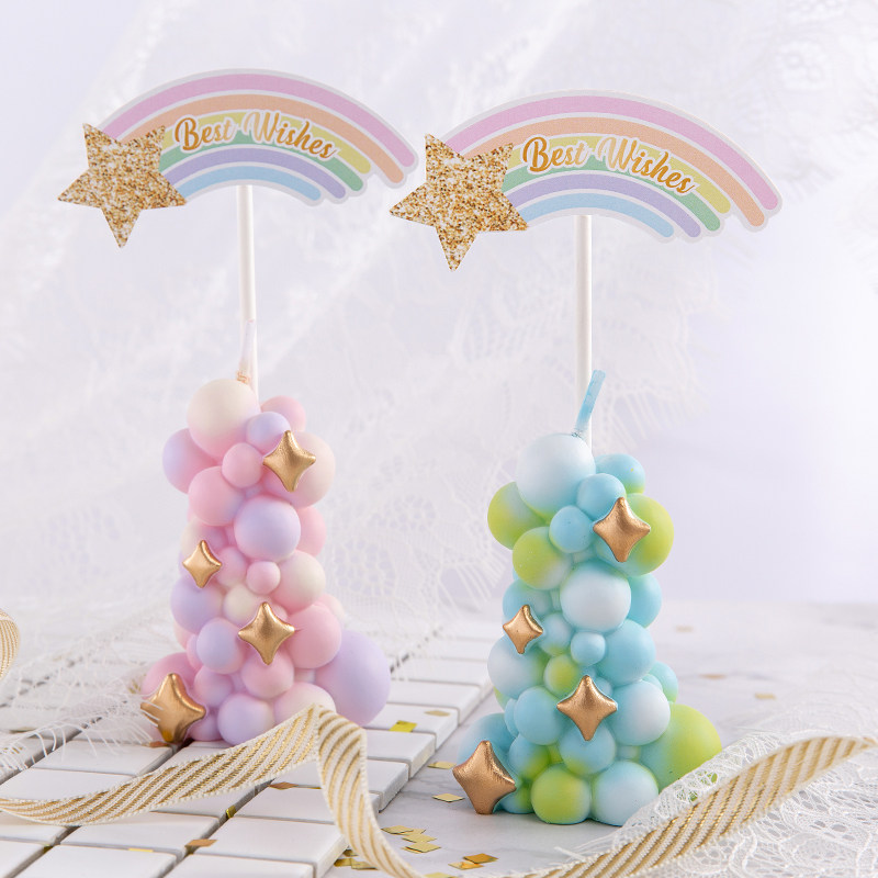 Lilin pilar balon warna-warni, - Paraffin Candle Wax ulasan dan harga