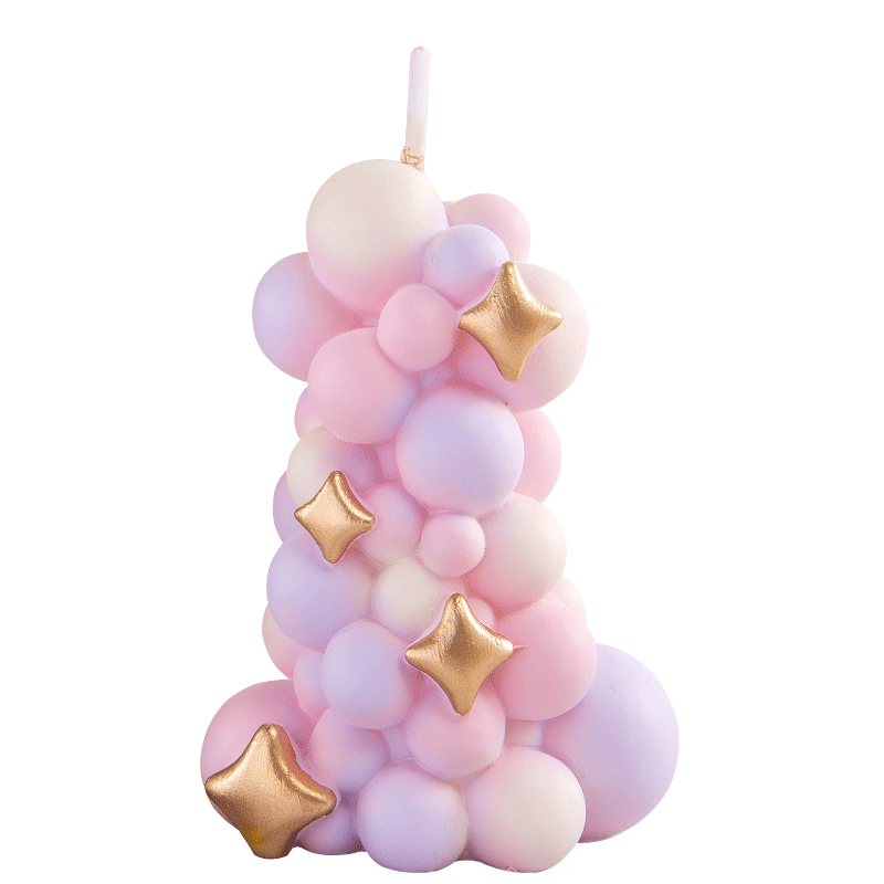 Lilin pilar balon warna-warni, - Paraffin Candle Wax ulasan dan harga