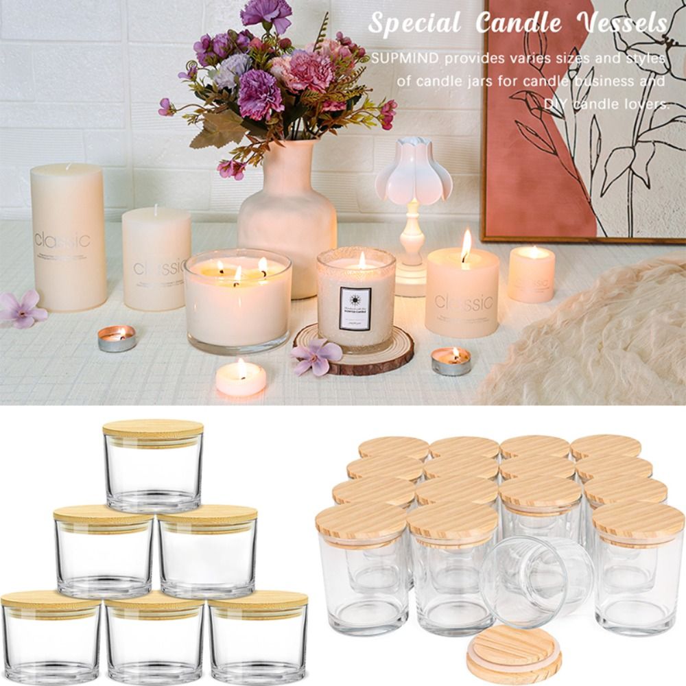 Stoples lilin kaca bening tran - Candle Making Glass Jars ulasan dan harga