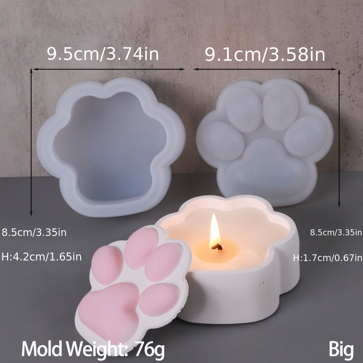 Kotak Penyimpanan Cakar Kucing - Candle Making Jars ulasan dan harga