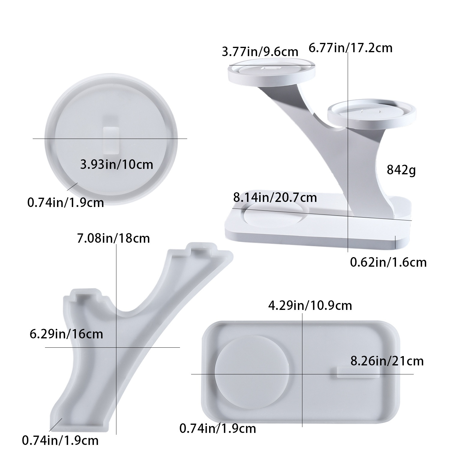 Cetakan resin epoksi DIY untuk - Candle Making Moulds ulasan dan harga