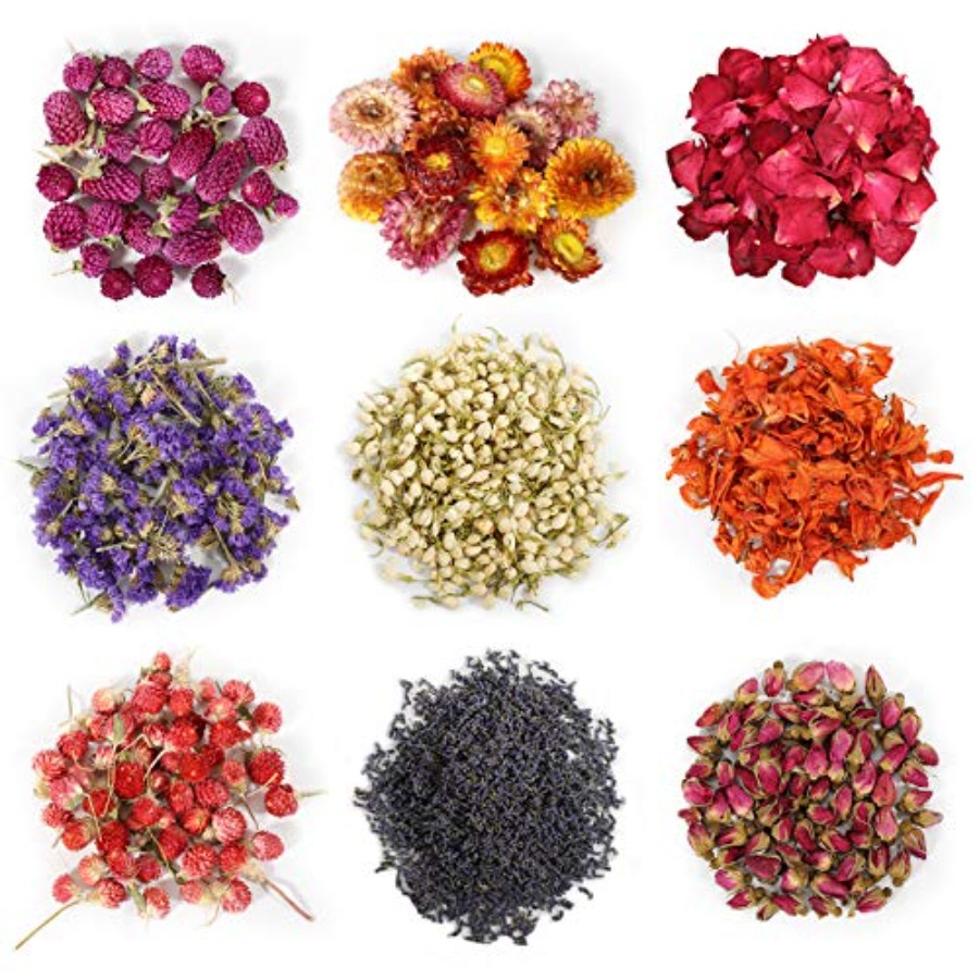 9 Kantong Bunga Kering, 100% B - Candle Making Bath ulasan dan harga