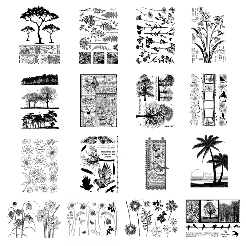 Stempel Transparan Motif Tanam - Candle Making Kit Wholesale ulasan dan harga