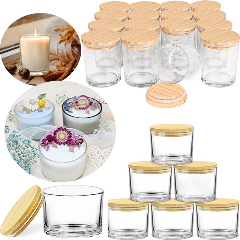 Stoples Lilin Kaca Bening Keci - Candle Making Glass Jars ulasan dan harga