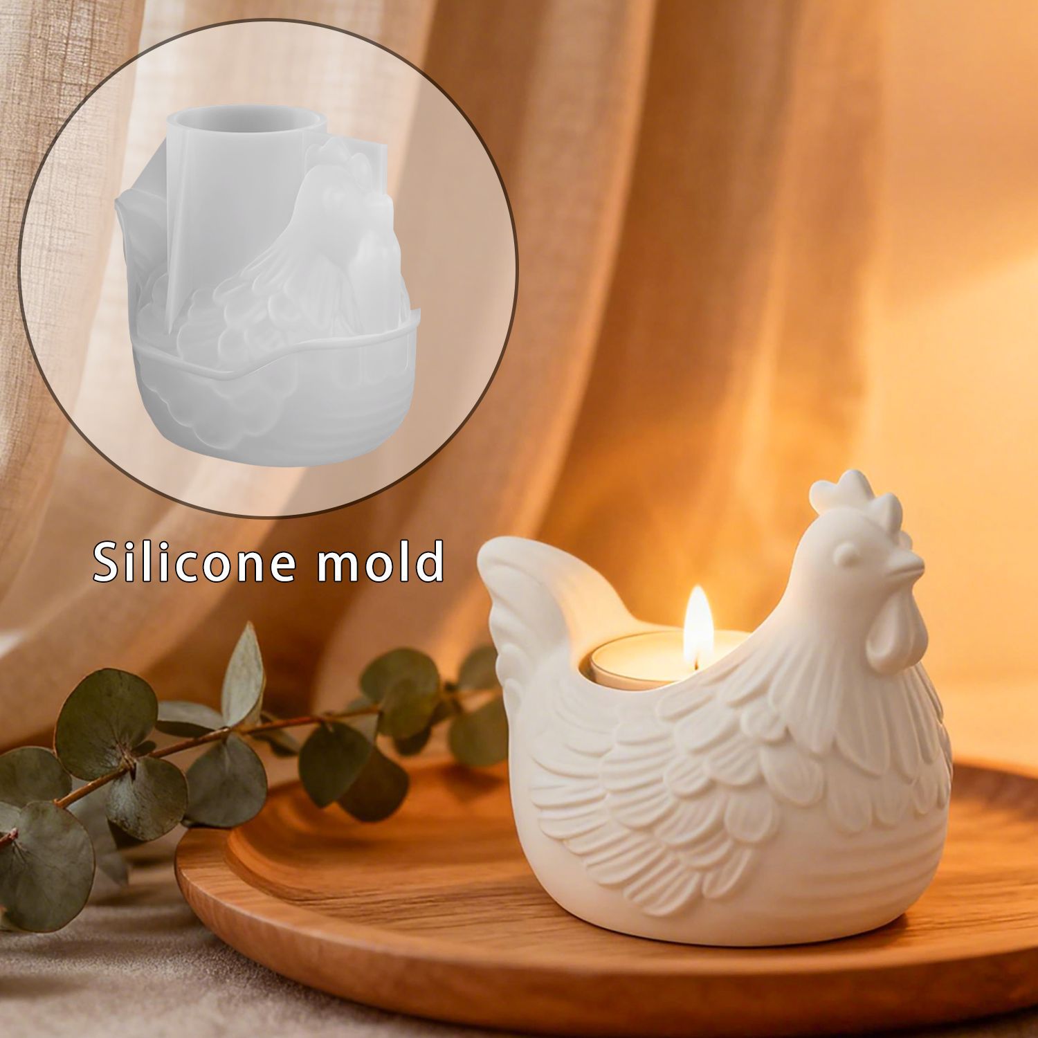 Cetakan Resin Epoksi DIY 3D Te - Candle Making Moulds ulasan dan harga