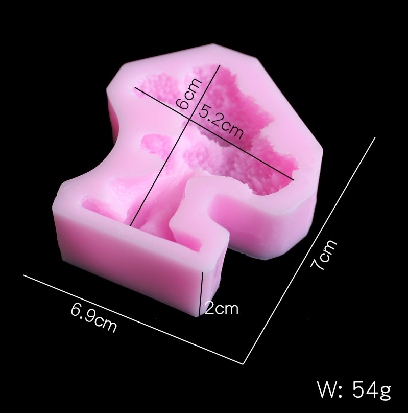 Pine tree silica gel cetakan D - Candle Making Moulds ulasan dan harga