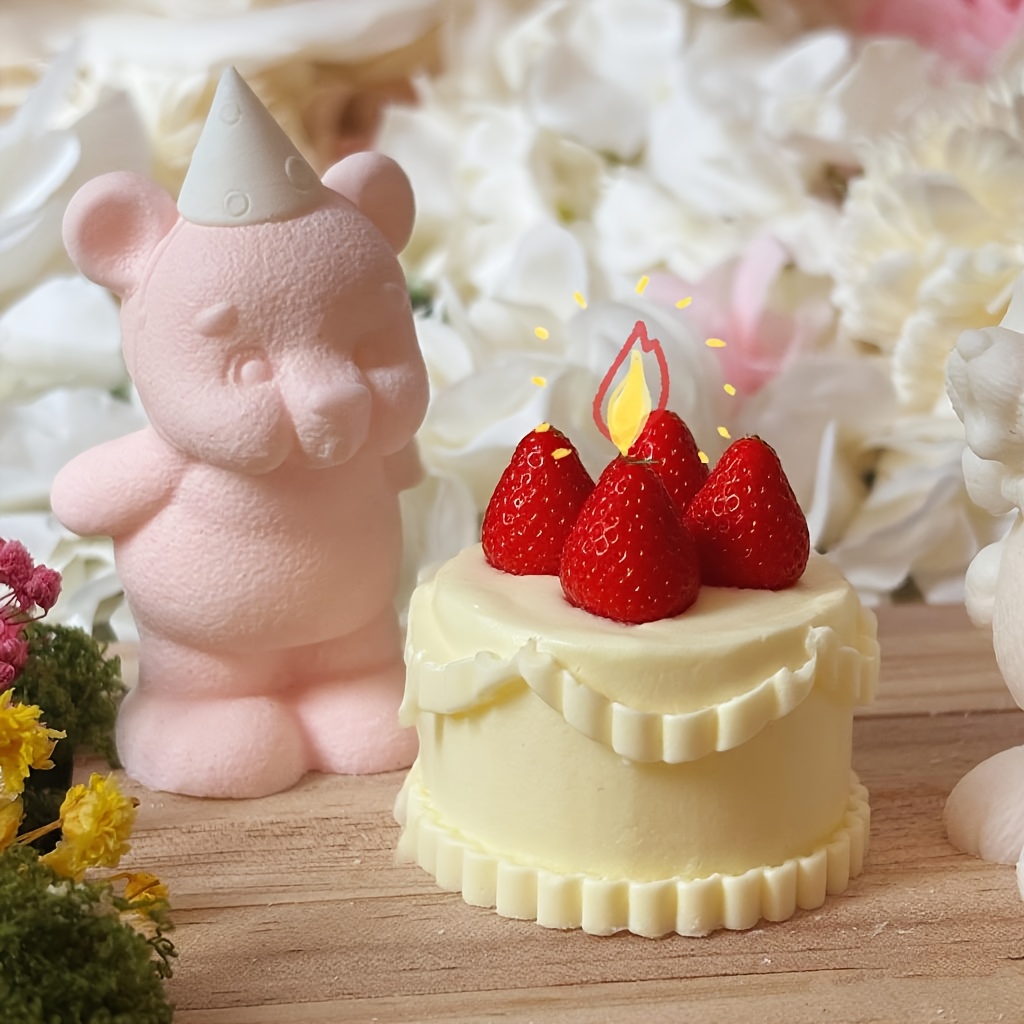 Cetakan Silikon Beruang Lucu D - Candle Making Moulds ulasan dan harga
