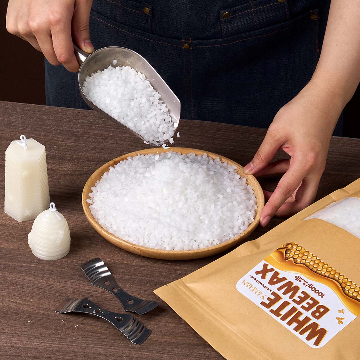 1000G Lilin Lebah Kuning Putih - Candle Making Kit Beeswax ulasan dan harga