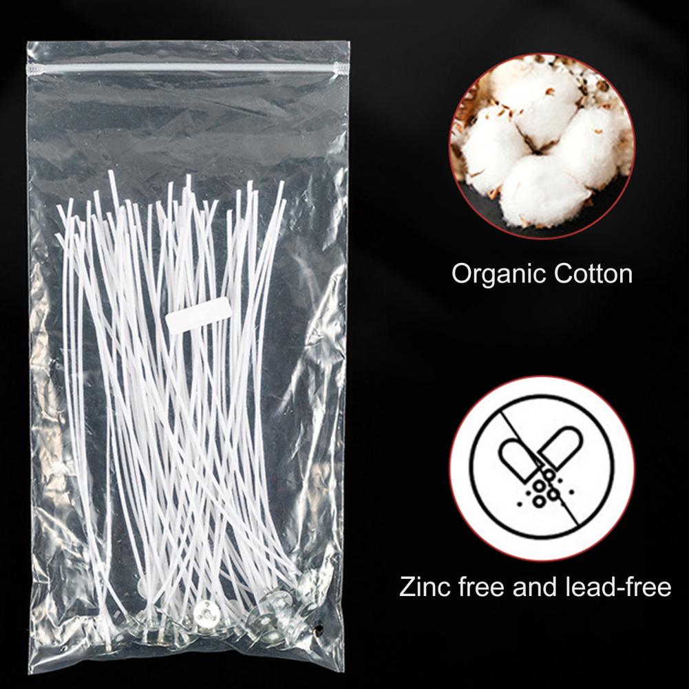 50Pcs Sumbu Lilin Kapas 10/12/ - Candle Making Kit Beeswax ulasan dan harga