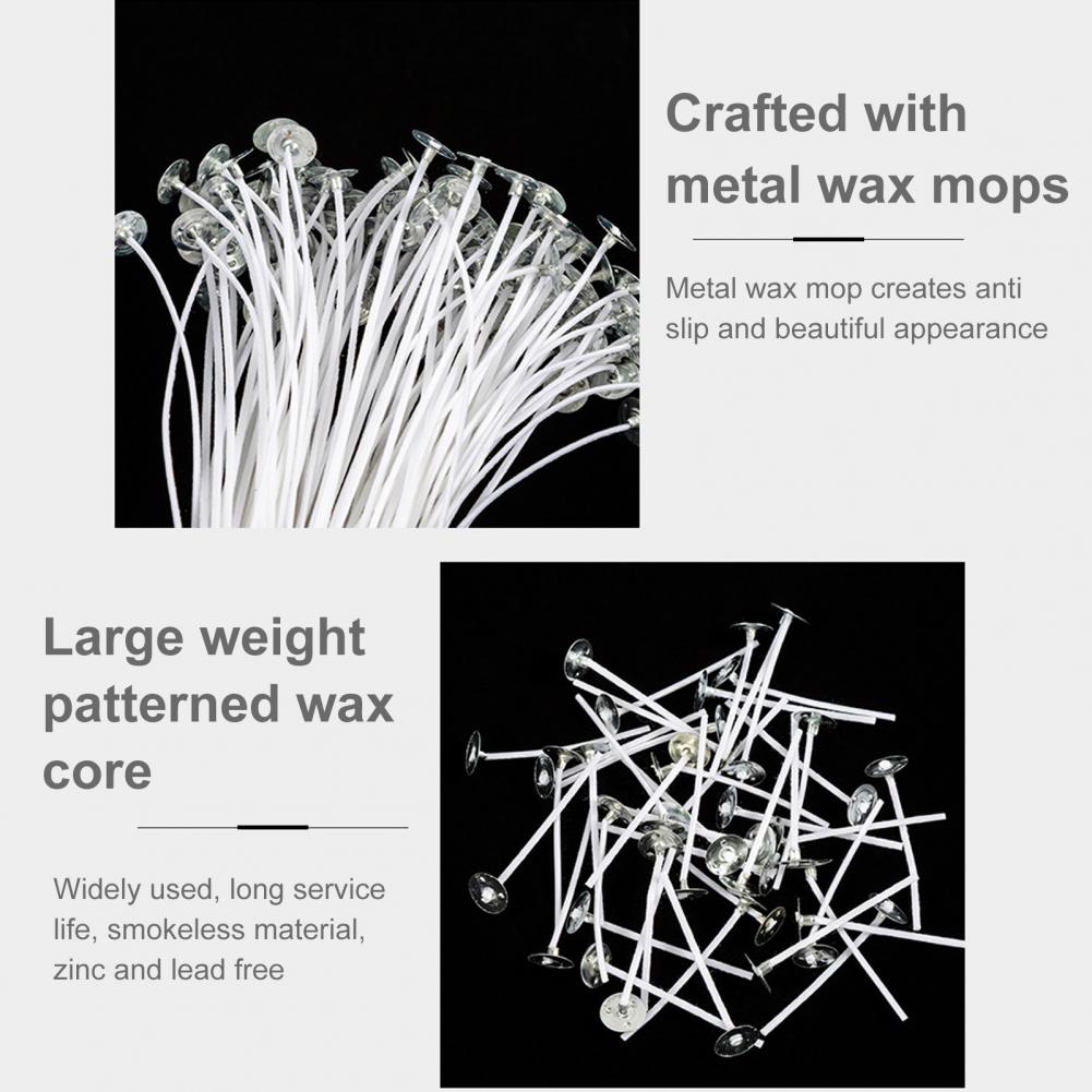 50Pcs Sumbu Lilin Kapas 10/12/ - Candle Making Kit Beeswax ulasan dan harga