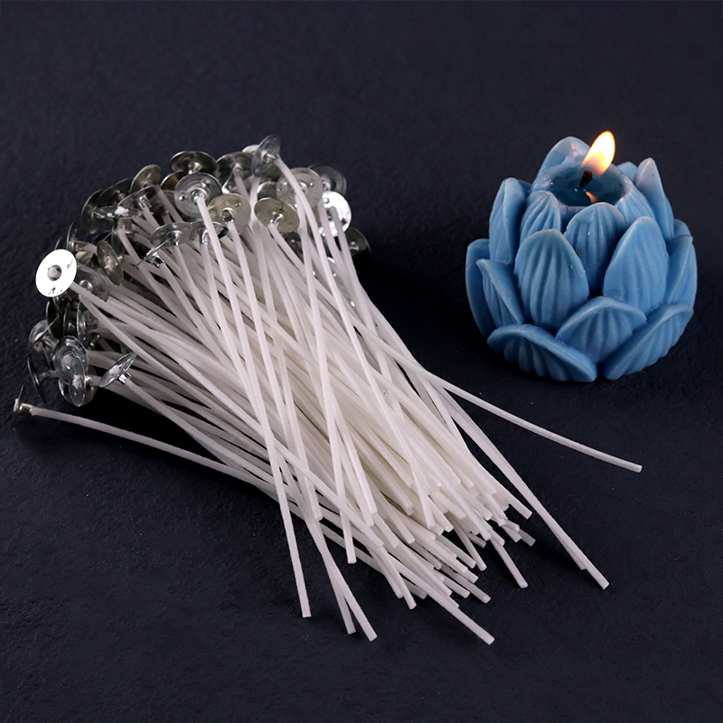 Sumbu lilin tanpa asap 2.6-20c - Cotton Wick Pre Tabbed ulasan dan harga