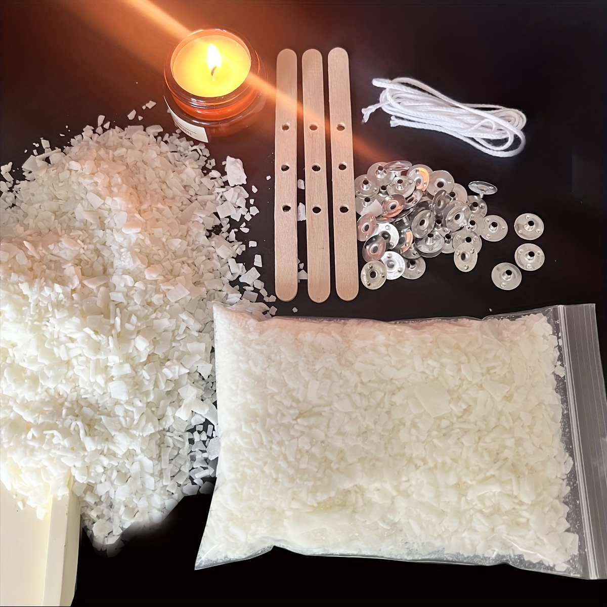 Kit pembuatan lilin 100G lilin - Soy Wax Pillar Blend ulasan dan harga