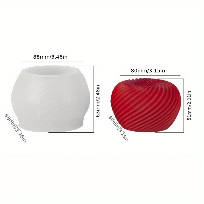 Cetakan silikon berbentuk apel - Candle Making Moulds ulasan dan harga