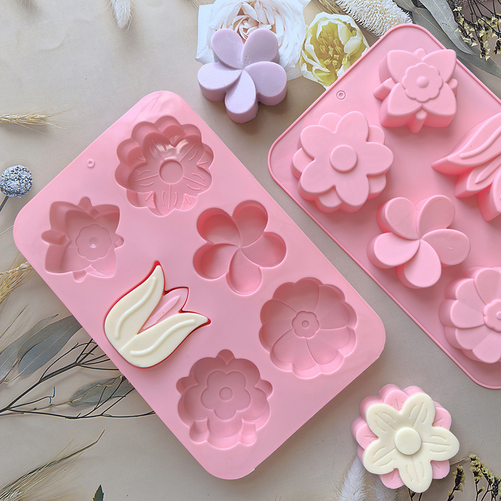 Cetakan Silikon Bentuk Bunga B - Candle Making Party ulasan dan harga