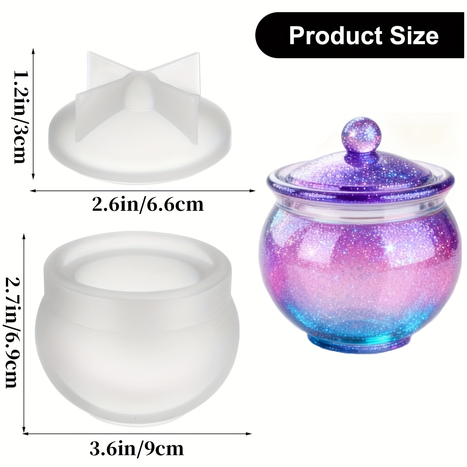 1 set cetakan resin bulat deng - Candle Making Moulds ulasan dan harga